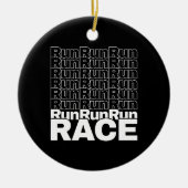 Motivierend Runner-In-Training-Zitat - Rennen lauf Keramik Ornament (Vorne)