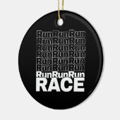 Motivierend Runner-In-Training-Zitat - Rennen lauf Keramik Ornament (Links)