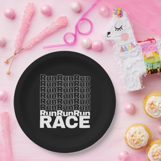 Motivierend Runner-In-Training-Zitat - Rennen lauf Pappteller (Party)