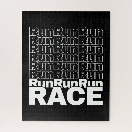 Motivierend Runner-In-Training-Zitat - Rennen lauf Puzzle (Vertikal)