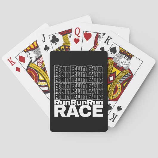 Motivierend Runner-In-Training-Zitat - Rennen lauf Spielkarten (Rückseite)