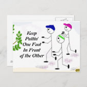 Motivierend Running-Meldung Postkarte (Vorne/Hinten)