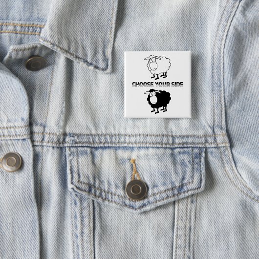 Motivierend Schaltfläche Schwarz-Weiß-Schafe Button (Beispiel)