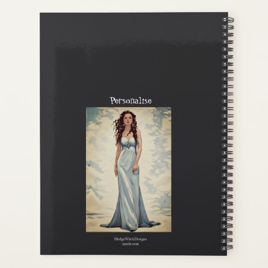 Motivierend Schönheitsgrad Zitat Grau Journal Planer (Rückseite)