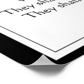 Motivierend Schrift Gewartet auf Lord Eagle Poster (Ecke)