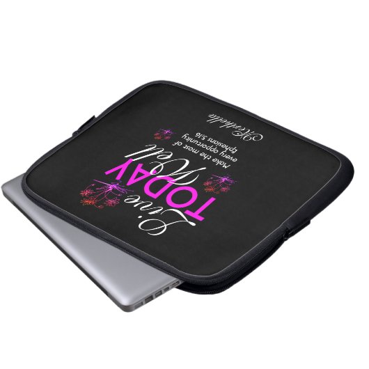 Motivierend Schrift LEBEN HEUTE GUT Eph 5:16 Laptopschutzhülle (Vorne Knopf)