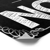 Motivierend Schwarz-Weiß-Klassenzimmer-Poster Poster (Ecke)