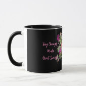 Motivierend Schwarze Tasse (Links)