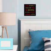 Motivierend schwarzes und rotes Gold Foliendrucke (In Situ (Schlafzimmer))