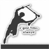 Motivierend Scooter-Zitat immer gut Aufkleber (Vorderseite)