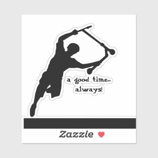 Motivierend Scooter-Zitat immer gut Aufkleber (Blatt)