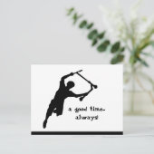 Motivierend Scooter-Zitat immer gut Postkarte (Stehend Vorderseite)