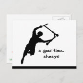 Motivierend Scooter-Zitat immer gut Postkarte (Vorne/Hinten)