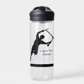 Motivierend Scooter-Zitat immer gut Trinkflasche (Vorderseite)