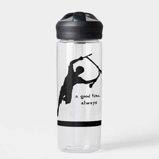 Motivierend Scooter-Zitat immer gut Trinkflasche (Vorderseite)