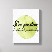 motivierend Selbstannahme Leinwanddruck (Vorderseite)