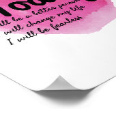 motivierend Selbstverständlichkeit Poster (Ecke)