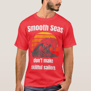Motivierend Shirt für Insprationssätze, Ozeanwelle