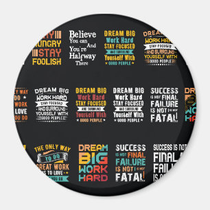 Motivierend Shirt Magnet