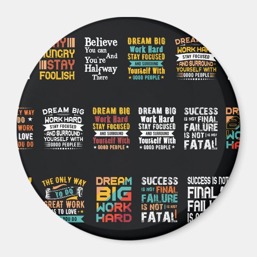 Motivierend Shirt Magnet (Vorne)