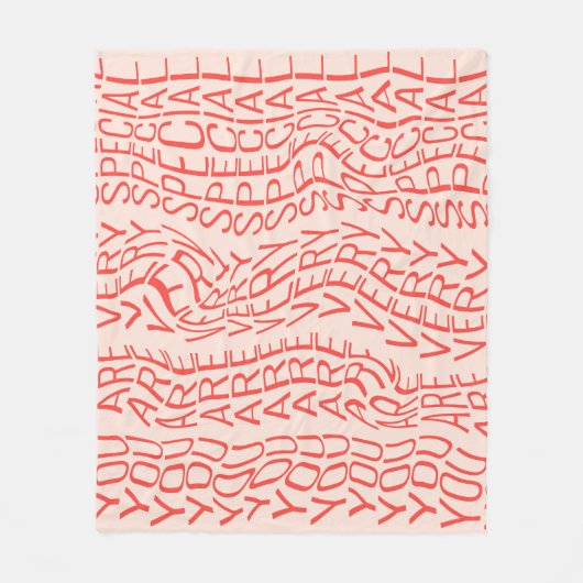 Motivierend: Sie sind besonders Fleecedecke (Vorderseite)