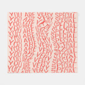 Motivierend: Sie sind besonders Fleecedecke (Vorderseite (Horizontal))