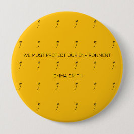 Motivierend, Silhouette Kokospalmen Button