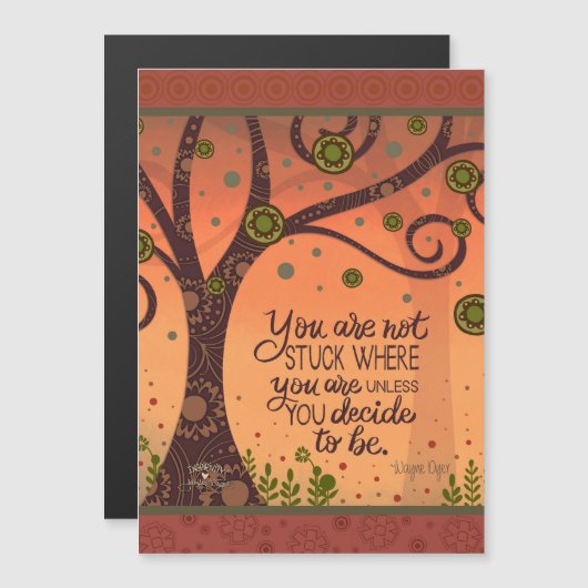 Motivierend sind Sie nicht fixiert Magnetkarte (Vorne/Hinten)