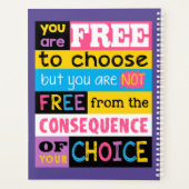 Motivierend Slogan für coole Inspiration Planer (Rückseite)