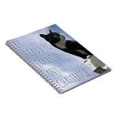 Motivierend Slogan für eine Herausforderung Notizblock (Rechte Seite)