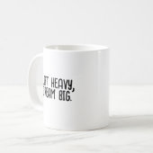 Motivierend Slogan Kaffeetasse (Vorderseite Links)