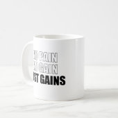 Motivierend Slogan Kaffeetasse (Vorderseite Links)
