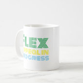 Motivierend Slogan Kaffeetasse (Vorderseite Links)