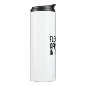 Motivierend Slogan Thermosbecher (Nach links gedreht)