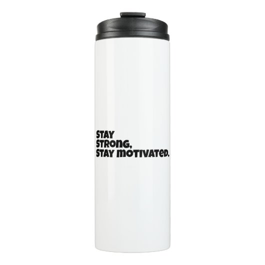 Motivierend Slogan Thermosbecher (Vorderseite)