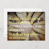 Motivierend Slogan und Netball-Bild Postkarte (Vorne/Hinten)