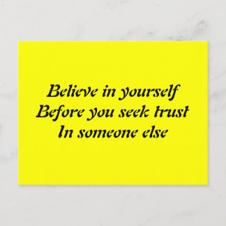 Motivierend Slogans Postkarte