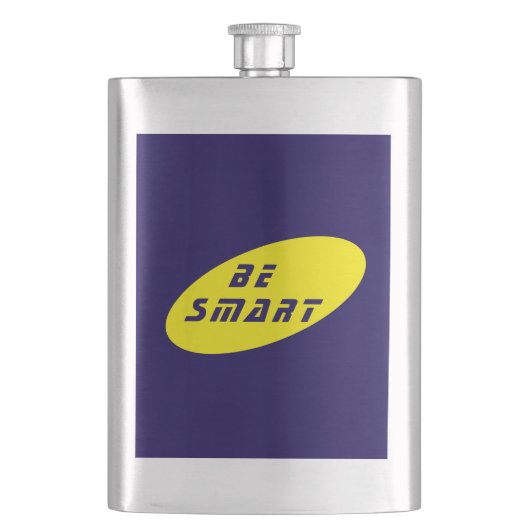 Motivierend SMART-Flasche Flachmann (Vorderseite)