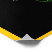 Motivierend Social Media Word Cloud Poster (Ecke)