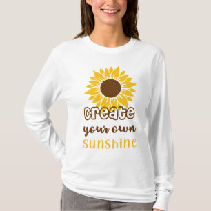 Motivierend Sonnenblume Sonnenschein T-Shirt