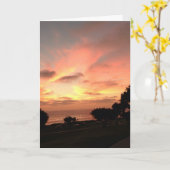 Motivierend Sonnenuntergang-Karte Karte (Gelbe Blume)