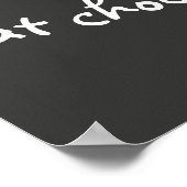 motivierend Spaß-Typografie schwarzweiß Poster (Ecke)