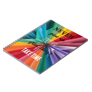 Motivierend Spiral-Foto-Notebook Notizblock