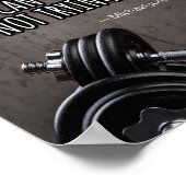 motivierend, Sport, Inspiration, harte Arbeit, Poster (Ecke)