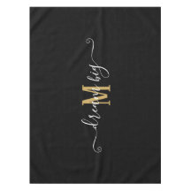 Motivierend Sprichwort Dream Big Monogram Black
