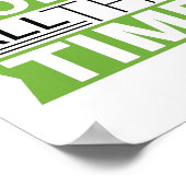 motivierend Sprichwort für Golfliebhaber Poster (Ecke)