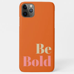 Motivierend Sprichwort in Rosa und Orange kühl sei Case-Mate iPhone Hülle