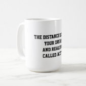 Motivierend Sprichwort Inspiration Kaffee Kaffeetasse (Vorderseite Links)