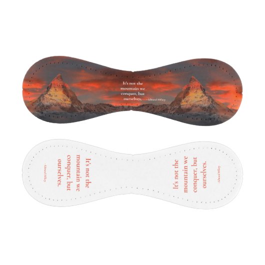 Motivierend Sprichwort Mount Everest Orange Sunris Baseball (Paneele)