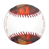 Motivierend Sprichwort Mount Everest Orange Sunris Baseball (Rückseite)